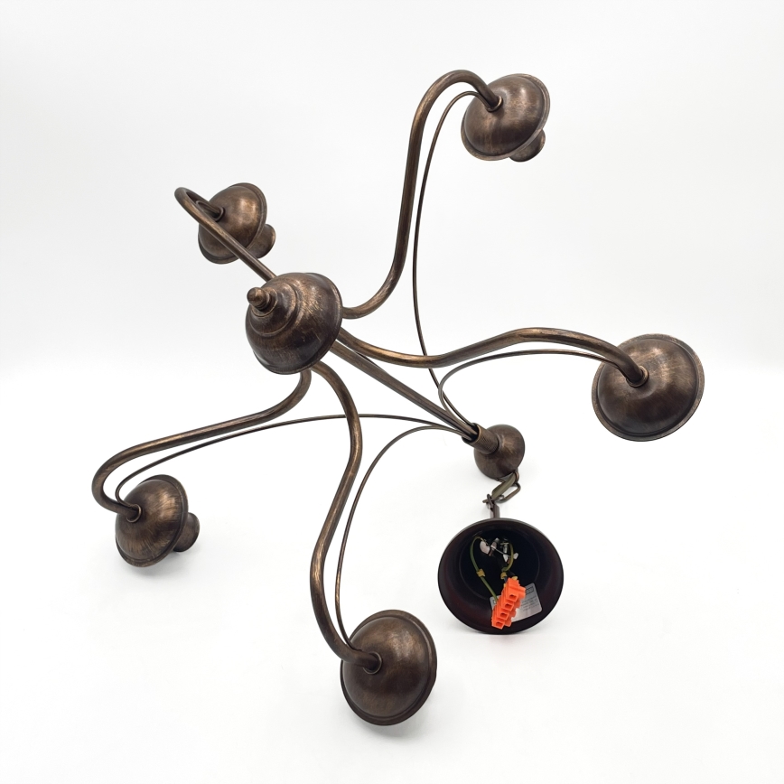 Candelabru pe lanț ANTON 5xE14/15W/230V bronz