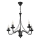 Candelabru pe lanț ANTON 5xE14/15W/230V negru