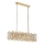 Candelabru pe lanț CRYSTALLINE 13xE14/40W/230V auriu