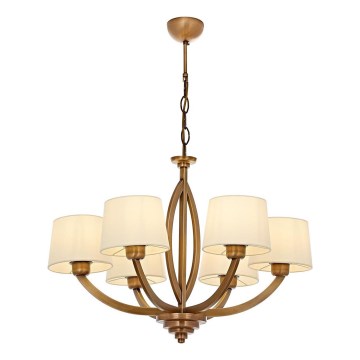 Candelabru pe lanț LAHORE 6xE27/40W/230V bronz