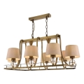 Candelabru pe lanț NARA 6xE27/40W/230V alamă