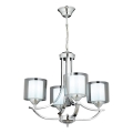 Candelabru pe lanț NOVARA 4xE27/40W/230V, crom lucios