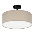 Candelabru pe tijă RONDO 4xE27/15W/230V diametru 40 cm bej
