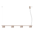 Candelabru suspendat AURA pe cablu 4xGX53/10W/230V taupe
