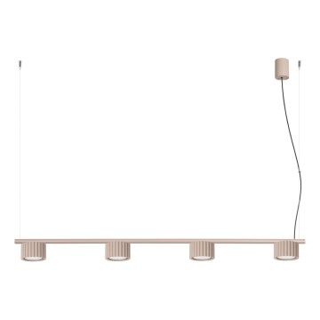 Candelabru suspendat AURA pe cablu 4xGX53/10W/230V taupe