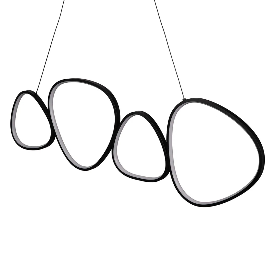 Candelabru suspendat cu cablu LED PETRA, 48W, 230V, 4000K, negru