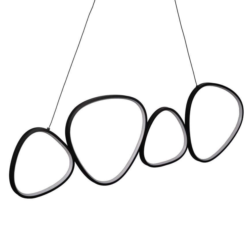 Candelabru suspendat cu cablu LED PETRA, 48W, 230V, 4000K, negru