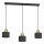 Candelabru suspendat cu cablu PARKLA 3xE27/15W/230V, negru