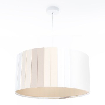 Candelabru suspendat cu cablu STRIPES 1xE27/60W/230V Ø 60 cm crem
