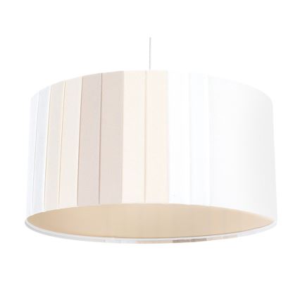 Candelabru suspendat cu cablu STRIPES 1xE27/60W/230V Ø 60 cm crem