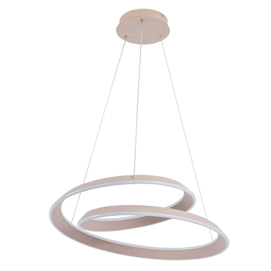 Candelabru suspendat LED CASHMERE pe cablu, 75 W, 230 V, Ø 60 cm, bej