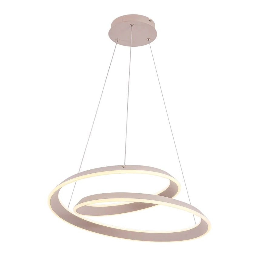 Candelabru suspendat LED CASHMERE pe cablu, 75 W, 230 V, Ø 60 cm, bej