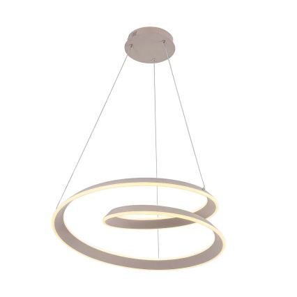 Candelabru suspendat LED CASHMERE pe cablu, 75 W, 230 V, Ø 60 cm, bej