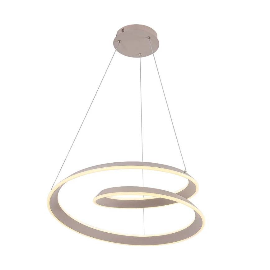 Candelabru suspendat LED CASHMERE pe cablu, 75 W, 230 V, Ø 60 cm, bej