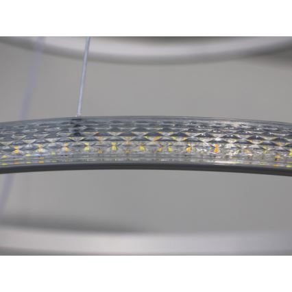 Lustră LED reglabilă pe cablu, 55W, 230V, 3000-6500K, Ø 60 cm, cu telecomandă