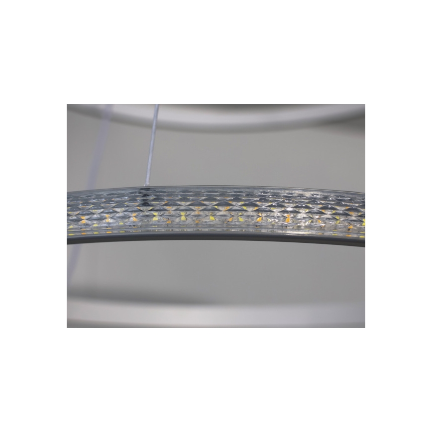 Lustră LED reglabilă pe cablu, 55W, 230V, 3000-6500K, Ø 60 cm, cu telecomandă