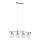 Candelabru suspendat pe cablu ALMA 4xE14/10W/230V crom lucios