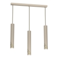 Candelabru suspendat pe cablu ALTRO 3xGU10/8W/230V bej