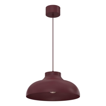 Candelabru suspendat pe cablu BASCA 1xE27/15W/230V vișiniu