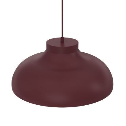 Candelabru suspendat pe cablu BASCA 1xE27/15W/230V vișiniu