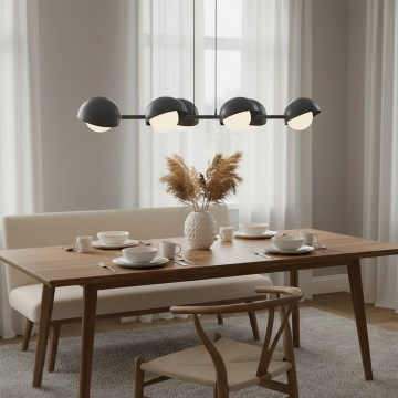 Candelabru suspendat pe cablu BOOM 6xG9/8W/230V negru