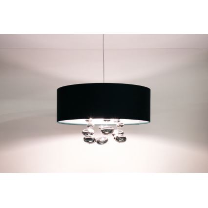 Candelabru suspendat pe cablu BUBBLE, 1xE27/60W/230V, Ø 50 cm, verde