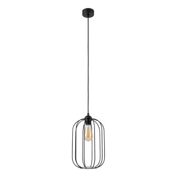 Candelabru suspendat pe cablu DESTELLO, 1x E27, 15W, 230V, Ø 21 cm, negru
