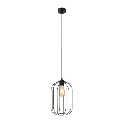 Candelabru suspendat pe cablu DESTELLO, 1x E27, 15W, 230V, Ø 21 cm, negru