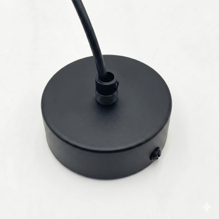 Candelabru suspendat pe cablu DESTELLO, 1x E27, 15W, 230V, Ø 21 cm, negru