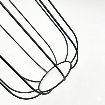 Candelabru suspendat pe cablu DESTELLO, 1x E27, 15W, 230V, Ø 21 cm, negru
