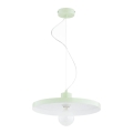 Candelabru suspendat pe cablu ETERI 1xE27/15W/230V, verde mentă