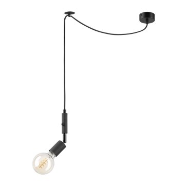 Candelabru suspendat pe cablu INA 1xE27/42W/230V negru