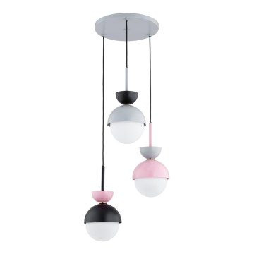 Candelabru suspendat pe cablu IRSA, 3 x E27, max. 15 W, 230 V, multicolor