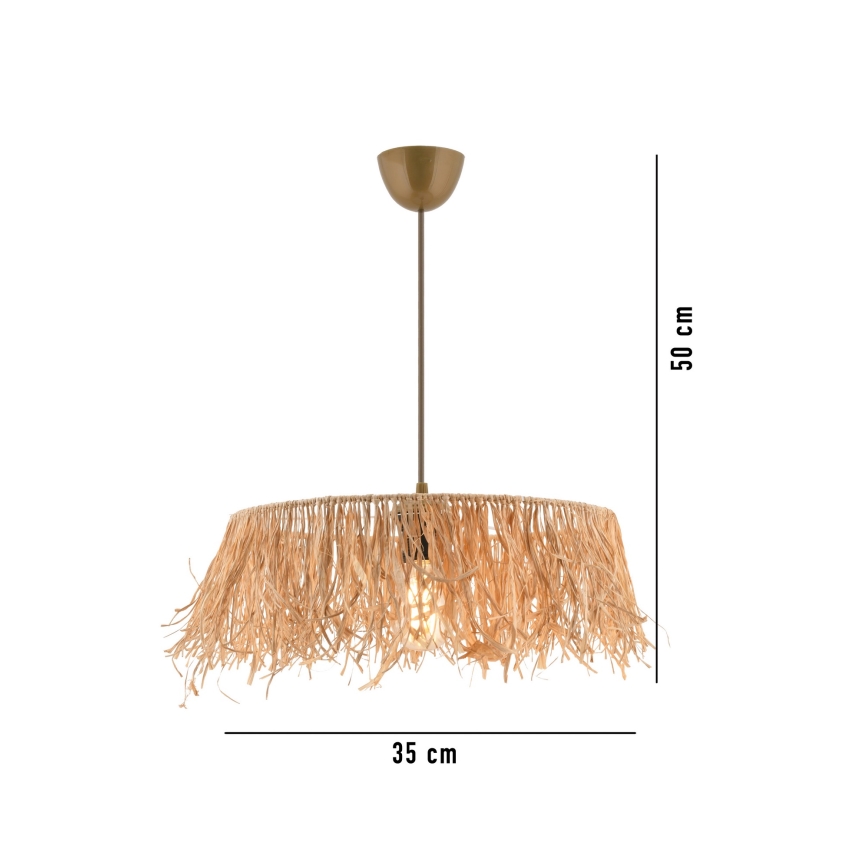 Candelabru suspendat pe cablu MARISKA, 1xE27/40W/230V, rafie