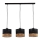 Candelabru suspendat pe cablu PAGLIA 3xE27/60W/230V 60 cm ratan