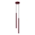Candelabru suspendat pe cablu PASTELO 2xG9/8W/230V roșu