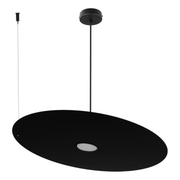 Candelabru suspendat pe cablu PIATTO 1xGX53/15W/230V, diametru 55 cm, negru
