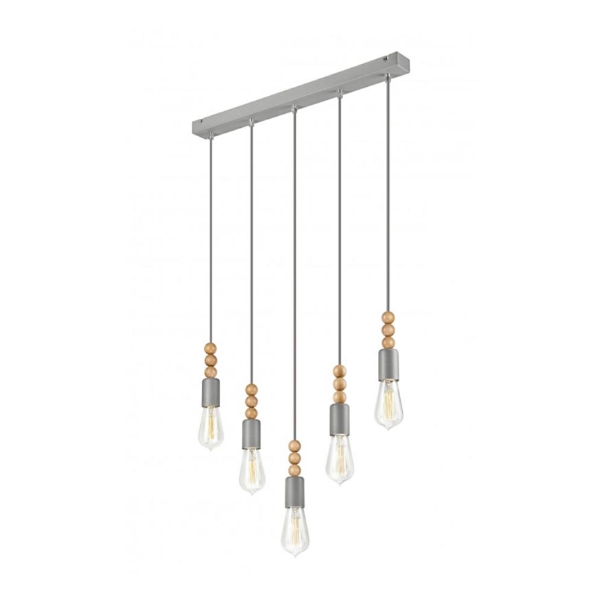 Candelabru suspendat pe cablu SIMON 5xE27/60W/230V