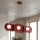 Candelabru suspendat pe cablu UMBRA, 6 x socluri G9, 8 W, 230 V, roșu