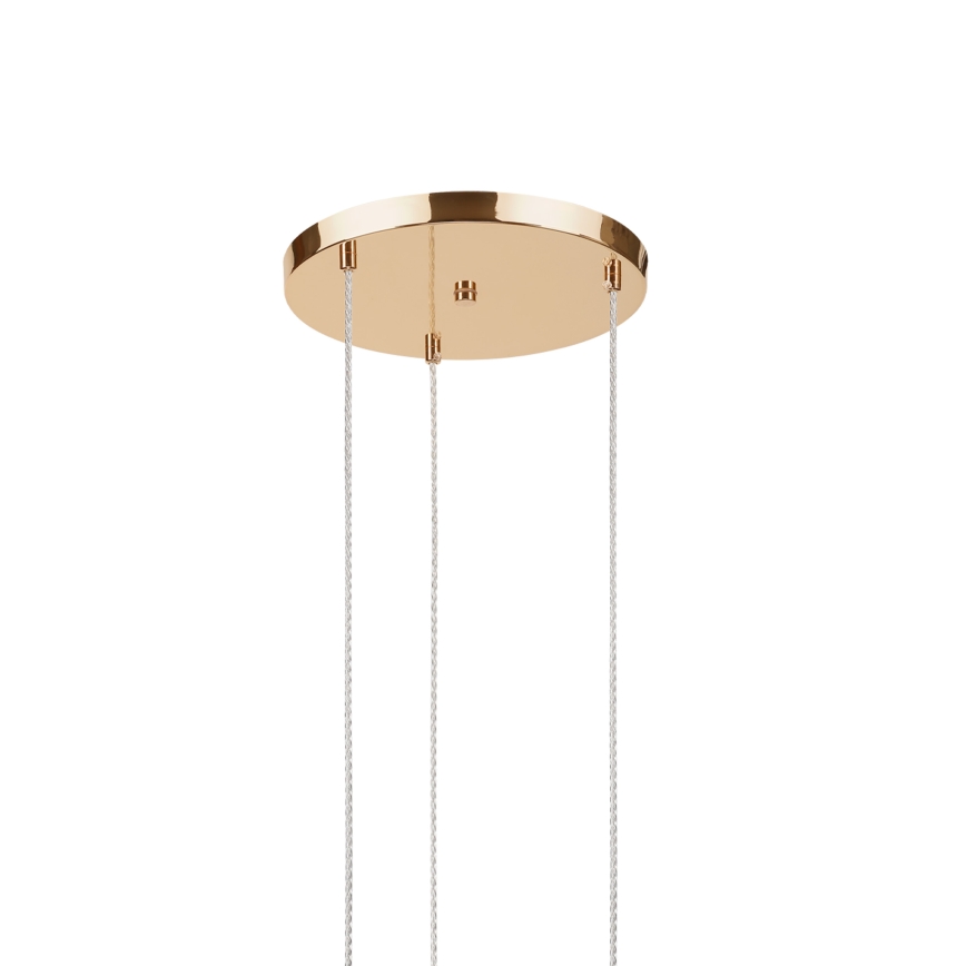 Candelabru suspendat pe cablu VIVE 3xE27/15W/230V auriu