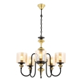 Candelabru suspendat pe lanț BUSAN 5xE27/40W/230V, auriu
