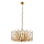 Candelabru suspendat pe lanț CRYSTALLINE 6xE14/40W/230V, finisaj cupru