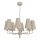 Candelabru suspendat pe lanț TORTOLA 8xE14/15W/230V bej