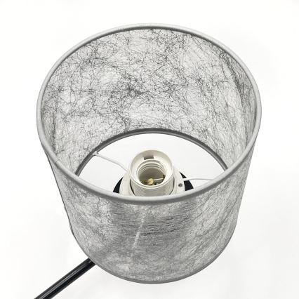 Candelabru suspendat ROSA cu lanț 3xE27/60W/230V negru/gri