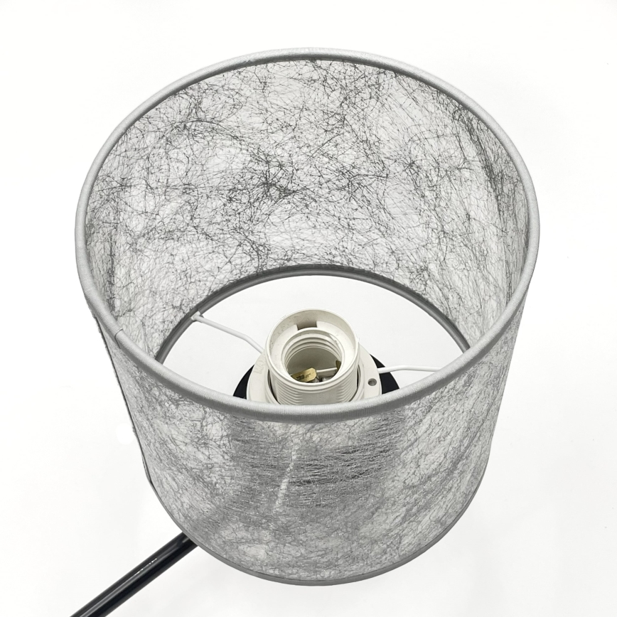 Candelabru suspendat ROSA cu lanț 3xE27/60W/230V negru/gri