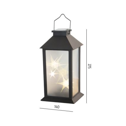 CANDELIO STAR Lampă solară suspendată cu LED, 1xAA, 2700K, IP44, 200 mAh