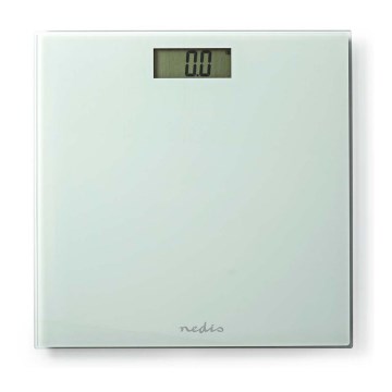 Cântar digital personal 1xCR2032 alb