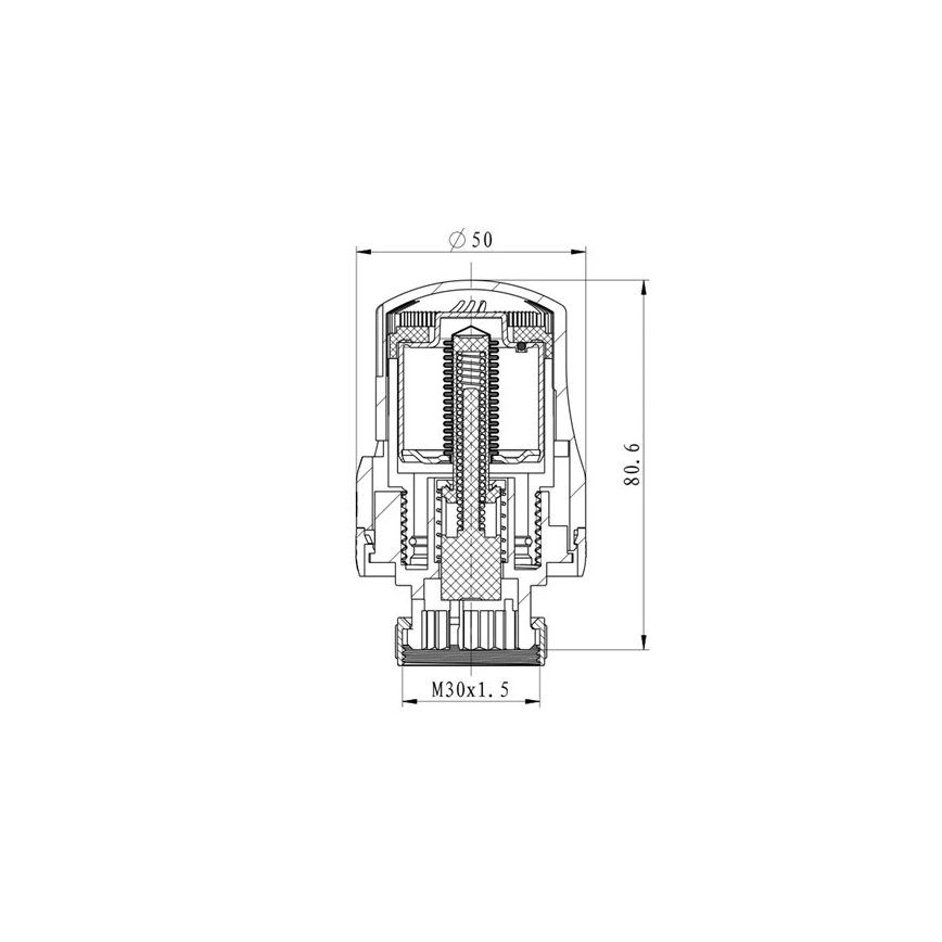 Cap termostatic M30x1,5