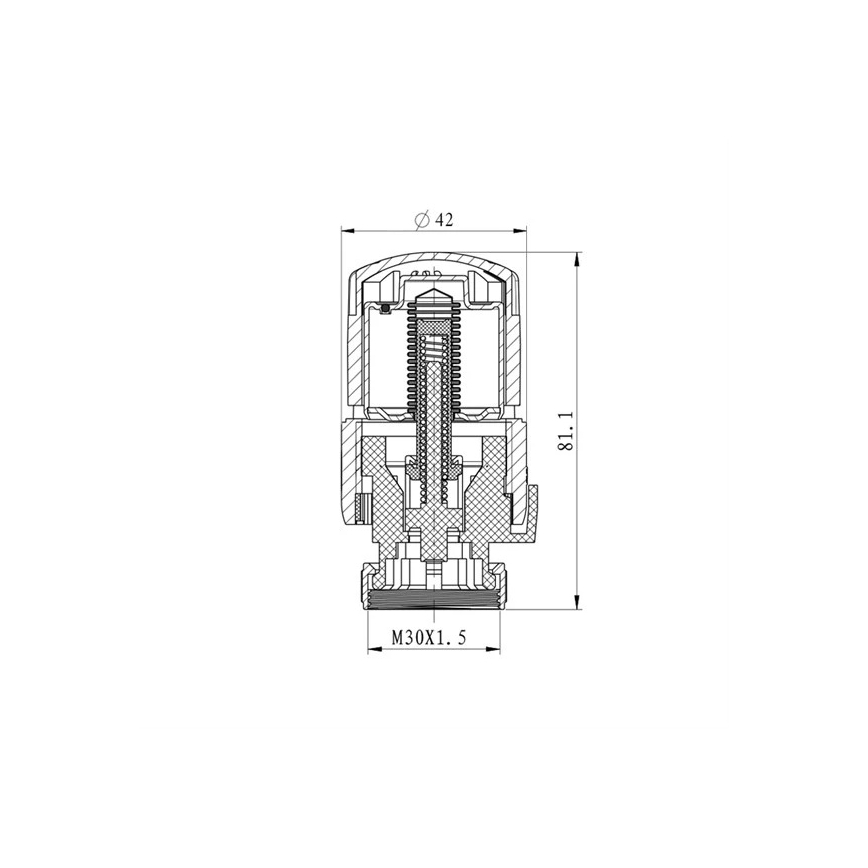 Cap termostatic M30x1,5