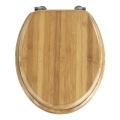 Capac WC BAMBOO 34x41 cm maro/argintiu - WENKO 144726100